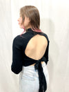 Amelia Open Back Knit Crop Top