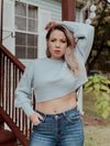 Indigo Crop Sweater