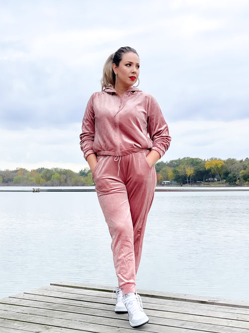 Rose Lounge Jogger Set