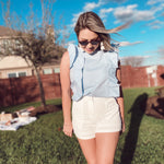 Camille Tailored Shorts in White